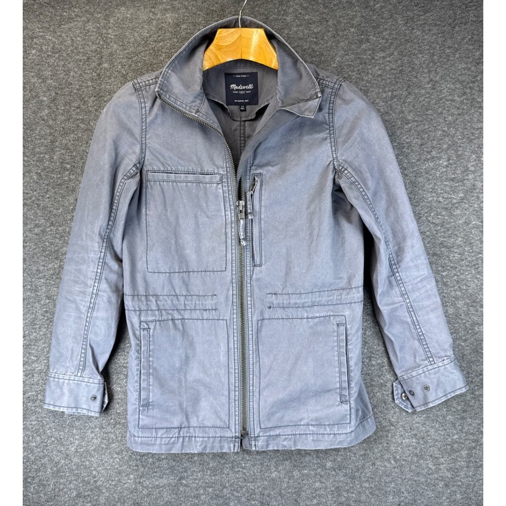 Madewell Fleet Utility Jacket Womens XS Zip Up Field Coat Drawstring Military